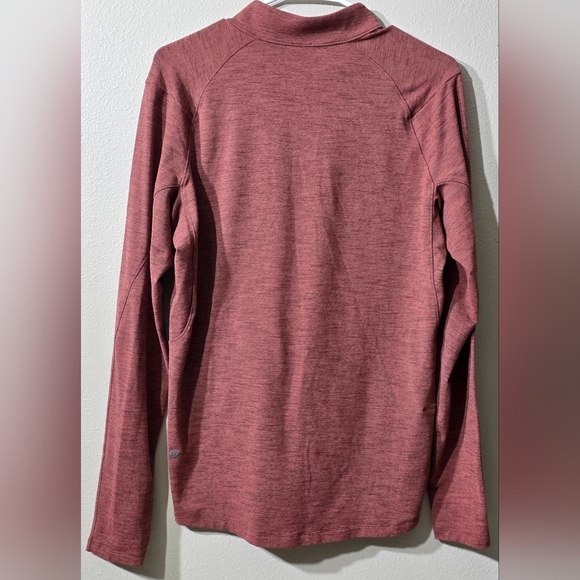 Lululemon Men's Surge Warm Half Zip Pullover – Heathered Brick Red – Size Medium - Picture 2 of 11